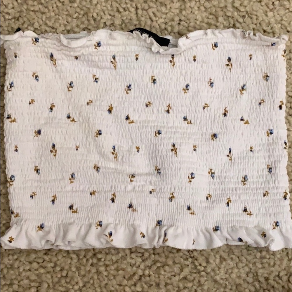 Smock tube top bandeau